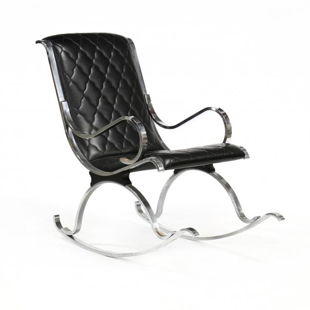 vintage-chrome-rocking-chair
