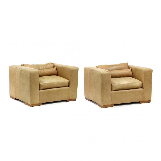 norwalk-pair-of-modern-leather-club-chairs