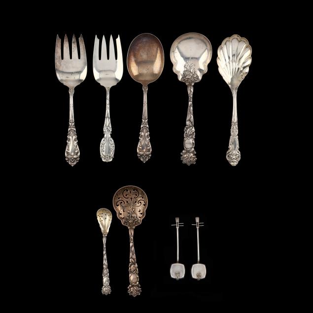 nine-american-sterling-silver-flatware-items