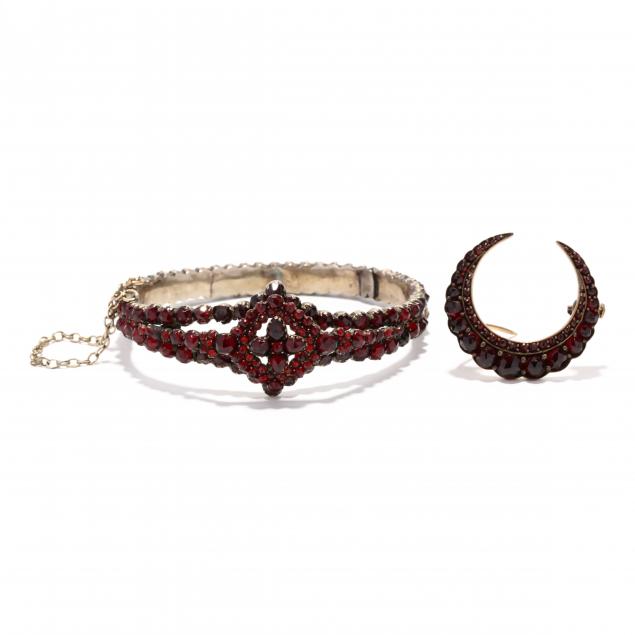 two-pieces-of-antique-garnet-jewelry