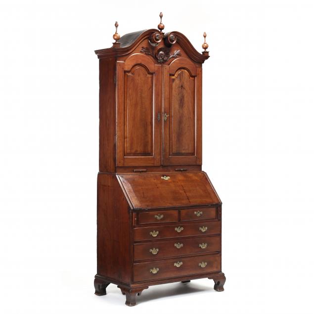 southern-chippendale-walnut-bonnet-top-desk-and-bookcase