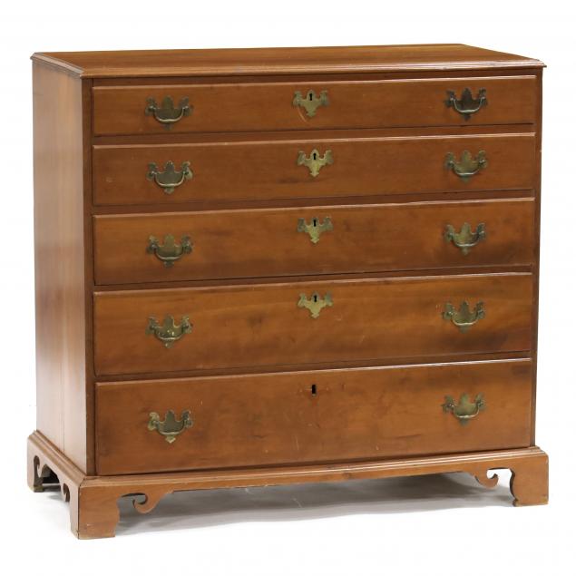 mid-atlantic-chippendale-cherry-chest-of-drawers