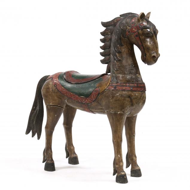 a-large-southeast-asian-carved-and-painted-wood-horse