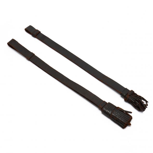 two-civil-war-leather-sword-knots