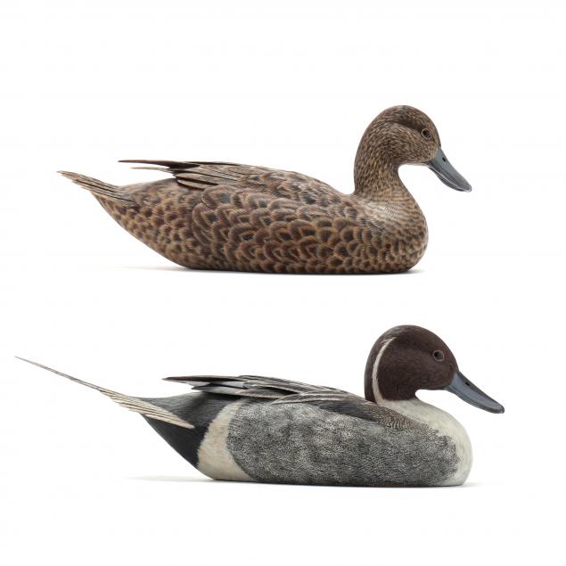 ben-heinemann-nc-two-carved-pintail-decoys