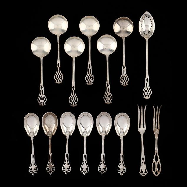 a-grouping-of-american-sterling-silver-flatware