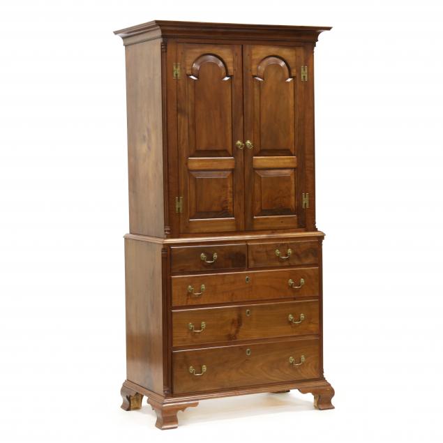 l-w-crossan-bench-made-chippendale-style-walnut-linen-press