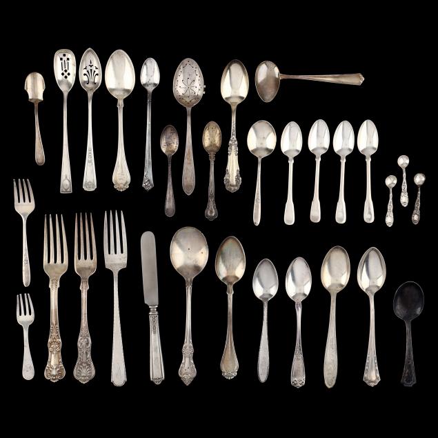 a-grouping-of-american-sterling-silver-flatware