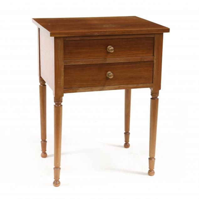 sheraton-style-mahogany-two-drawer-stand