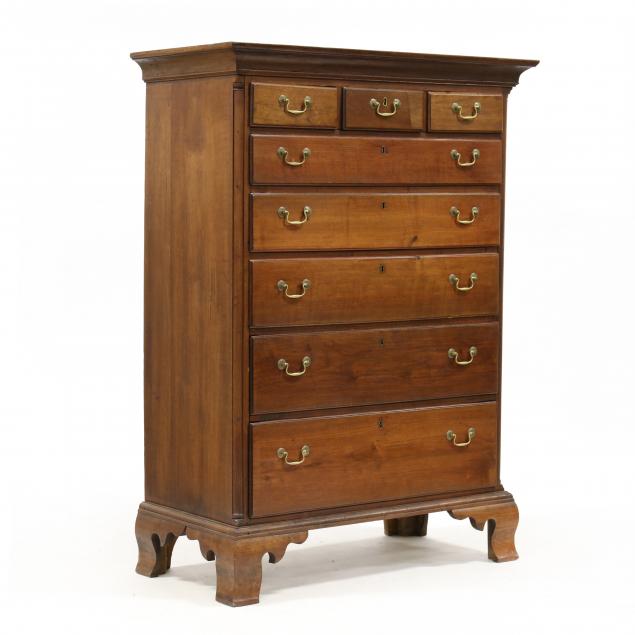 mid-atlantic-chippendale-walnut-tall-chest-of-drawers