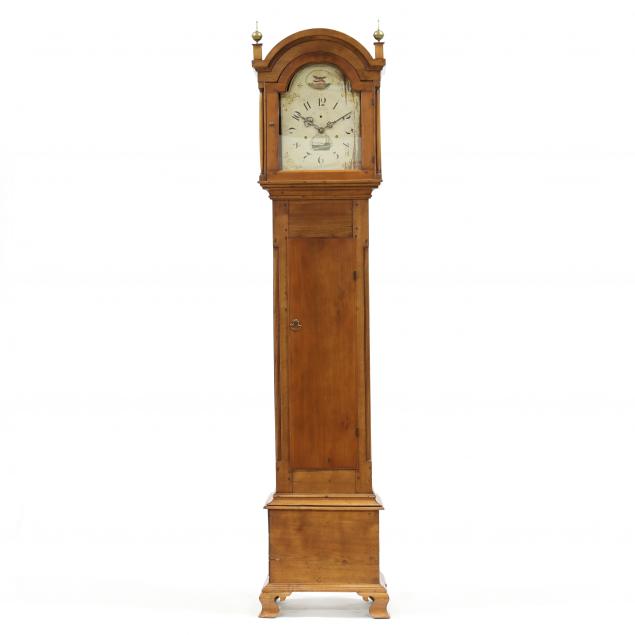 american-chippendale-birch-tall-case-clock