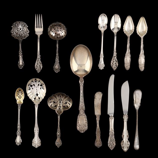 a-grouping-of-american-sterling-silver-flatware