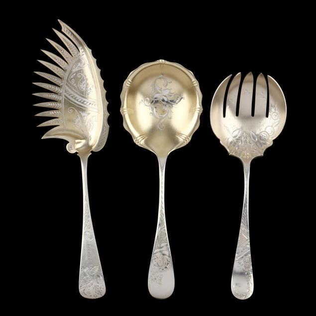 three-antique-american-sterling-silver-servers