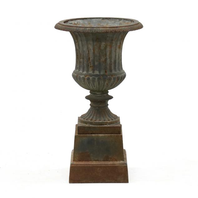 Classical Style Iron Garden Urn on Stand (Lot 152 - The February Estate ...