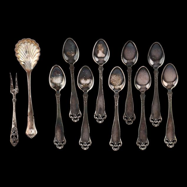 a-grouping-of-nordic-830-silver-flatware