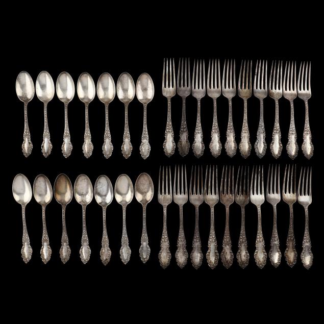 antique-sterling-silver-forks-and-teaspoons-by-hamilton-diesinger