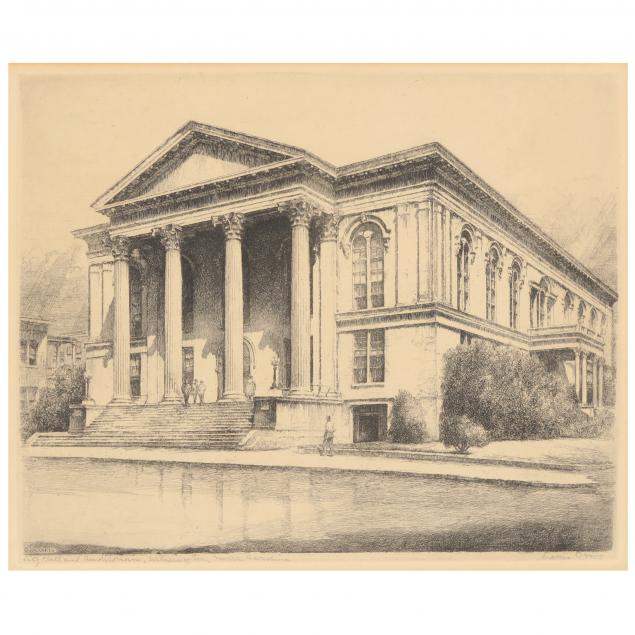 louis-orr-american-1879-1961-i-city-hall-and-auditorium-wilmington-north-carolina-i
