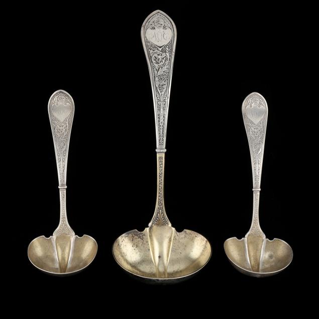 three-antique-gorham-i-raphael-i-sterling-silver-ladles