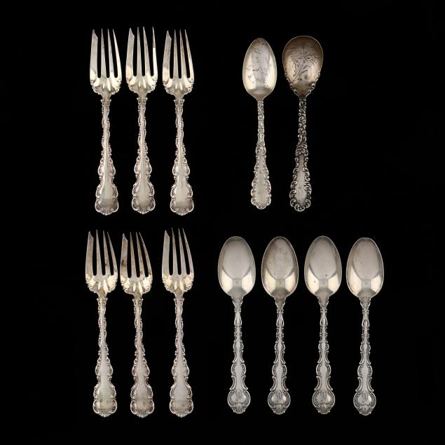 a-grouping-of-american-sterling-silver-flatware