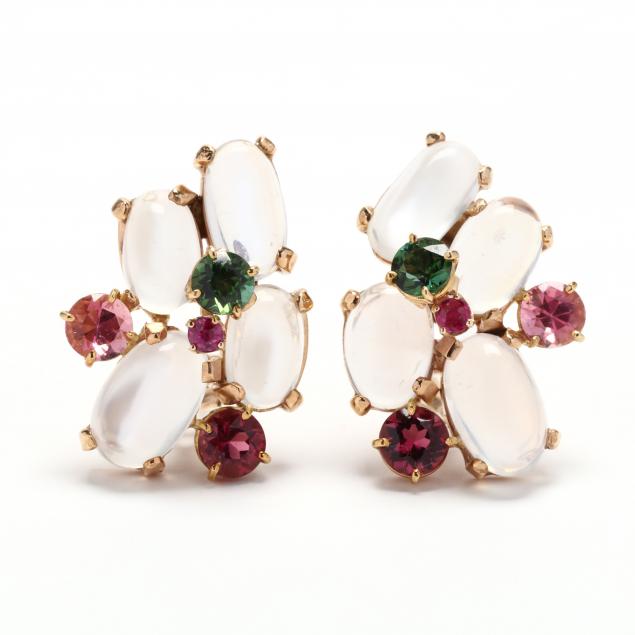 gold-and-multi-gemstone-clip-on-earrings
