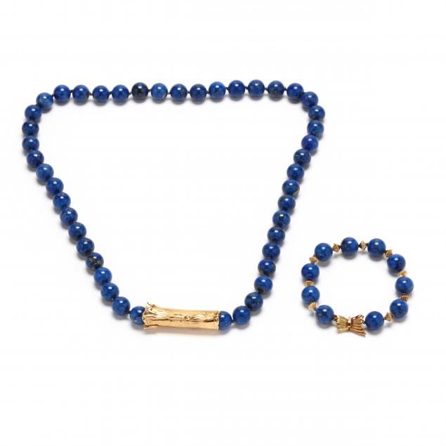gold-and-lapis-lazuli-bead-necklace-and-bracelet
