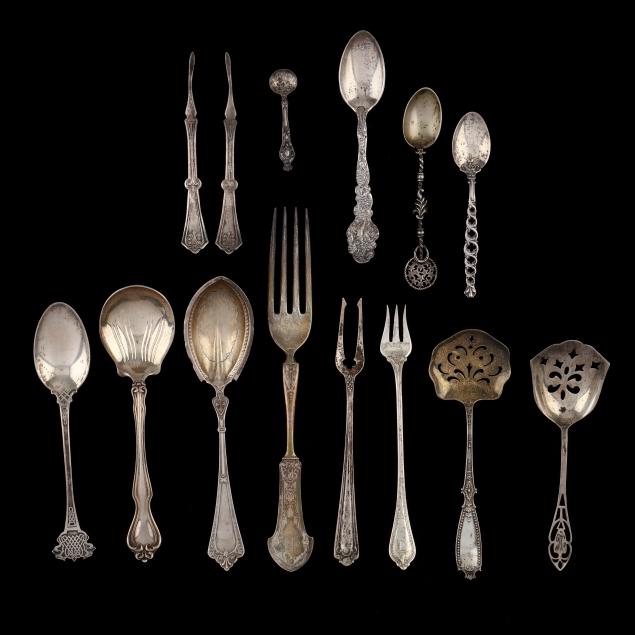 a-grouping-of-american-sterling-silver-flatware