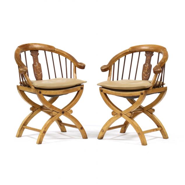 pair-of-british-colonial-asian-style-inlaid-arm-chairs