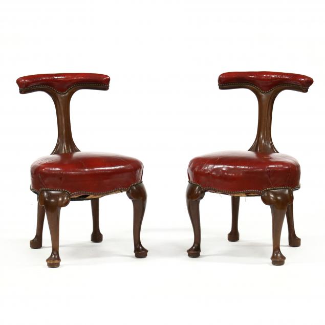 w-j-sloane-pair-of-queen-anne-style-mahogany-gaming-chairs