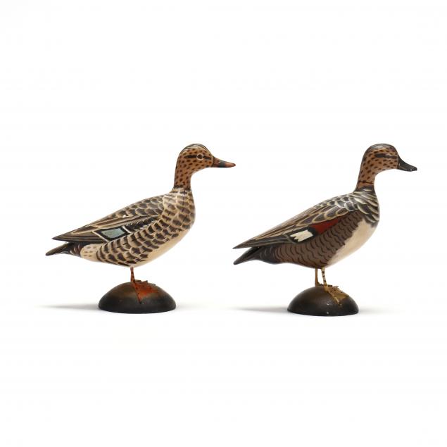 james-laphan-ma-1909-1987-gadwall-and-hen-mallard-miniatures