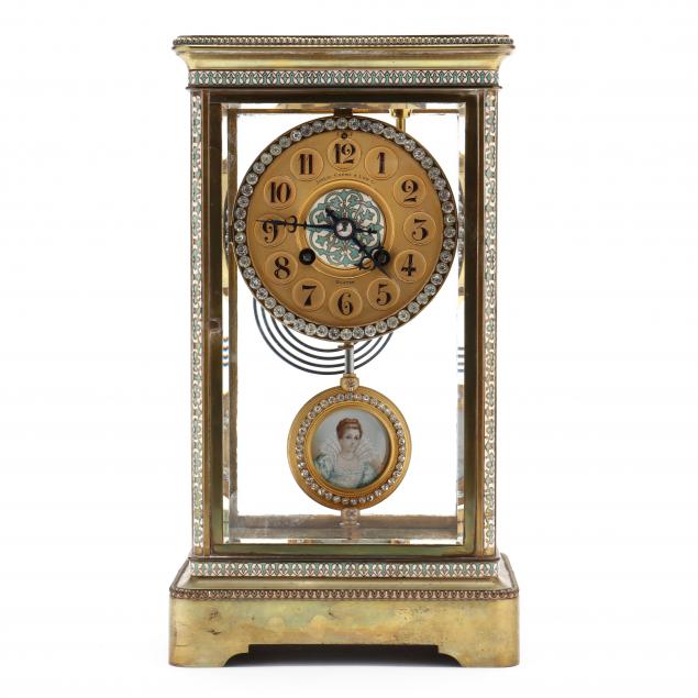 french-crystal-and-brass-mantel-clock