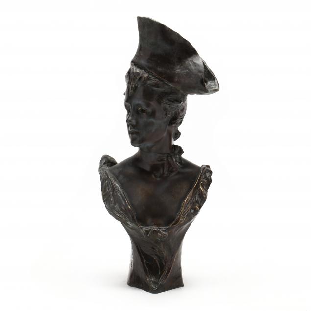 georges-van-der-straeten-french-belgian-1856-1928-bronze-bust-of-lady-in-tricorne-hat