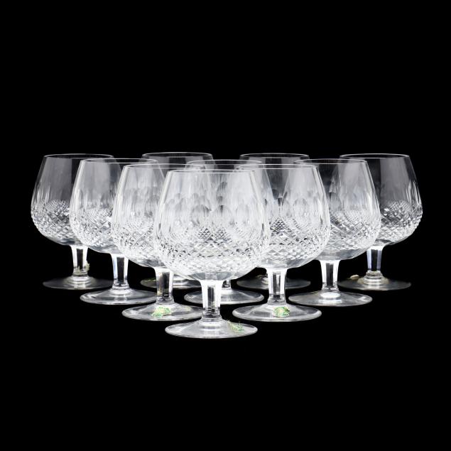 waterford-ten-i-colleen-i-cut-crystal-brandy-snifters-and-bowl