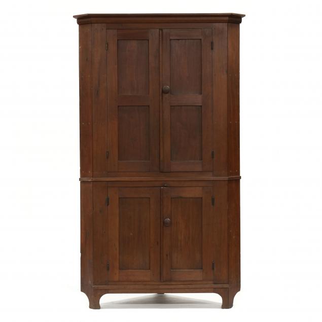 western-north-carolina-walnut-corner-cupboard