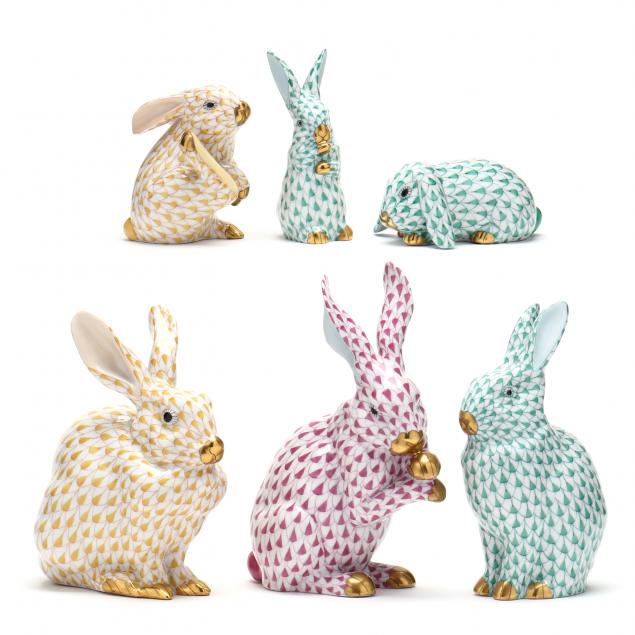a-group-of-six-herend-bunnies