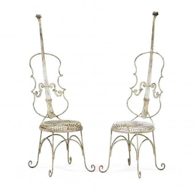 pair-of-vintage-iron-painted-cello-form-chairs