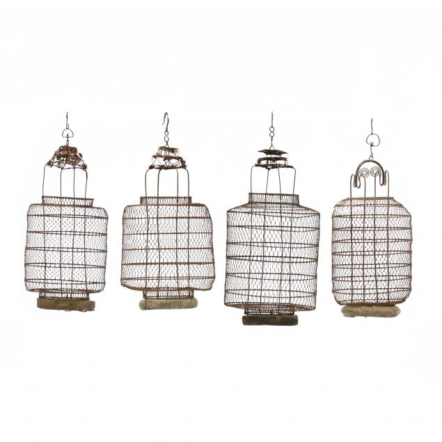 four-chinese-wirework-lanterns