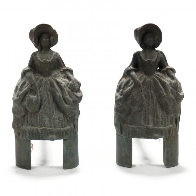pair-of-antique-figural-bronze-andirons