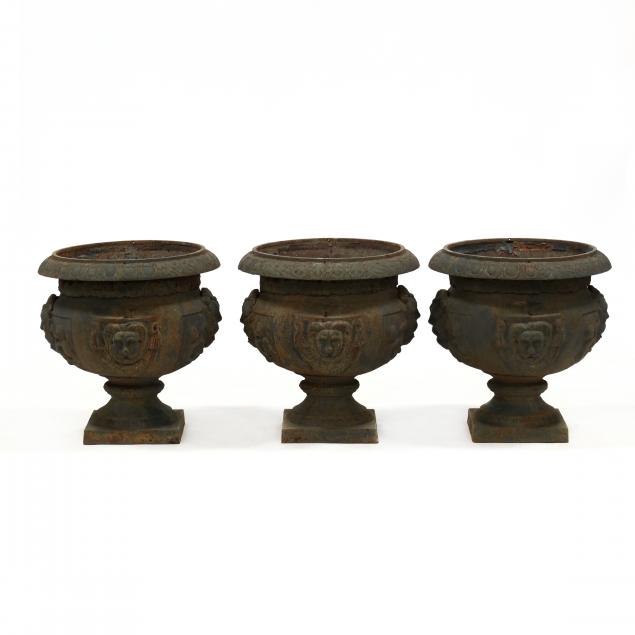 set-of-three-antique-cast-iron-classical-garden-urns