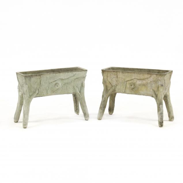 pair-of-cast-stone-faux-bois-footed-planters