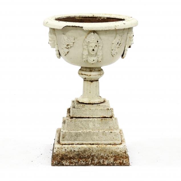 victorian-cast-iron-figural-garden-urn