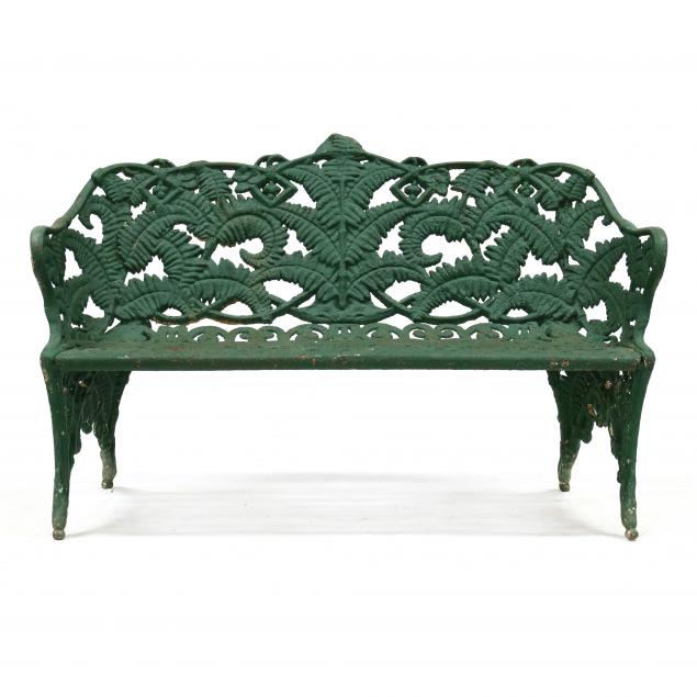 attributed-to-coalbrookdale-cast-iron-fern-garden-bench
