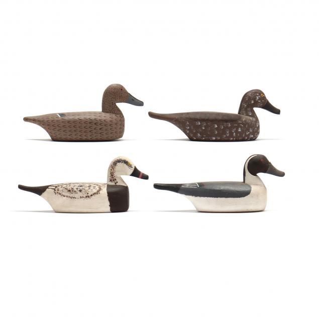 roy-willis-nc-1932-2012-miniature-pintail-pair-and-old-squaw-pair