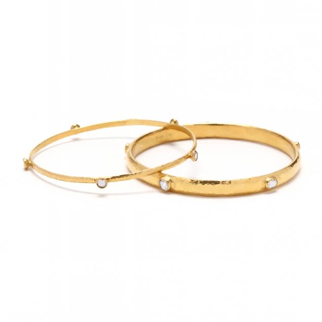 two-high-karat-gold-and-diamond-i-skittle-i-bangle-bracelets-gurhan