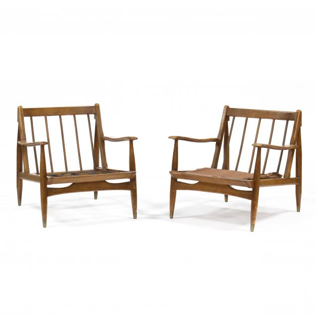 pair-of-american-mid-century-walnut-lounge-chairs