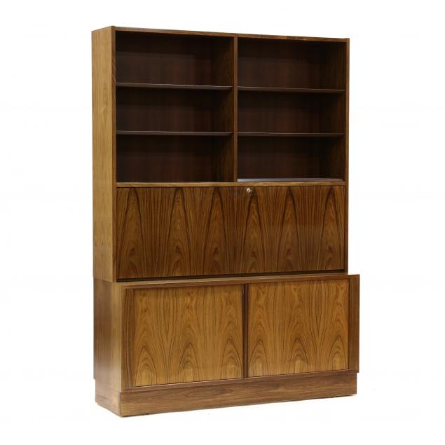 poul-hundevad-denmark-1917-2011-rosewood-secretary-bookcase