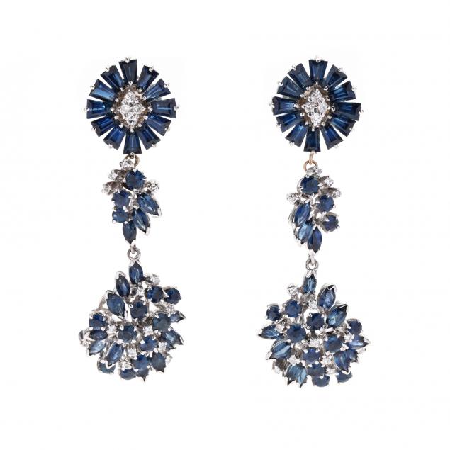 white-gold-sapphire-and-diamond-earrings
