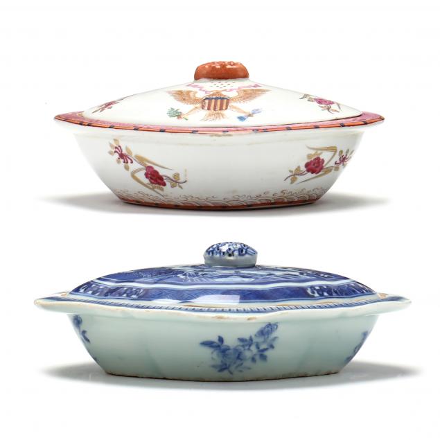 two-chinese-export-porcelain-covered-vegetable-servers