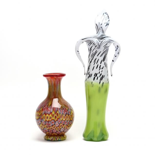 two-contemporary-art-glass-vases