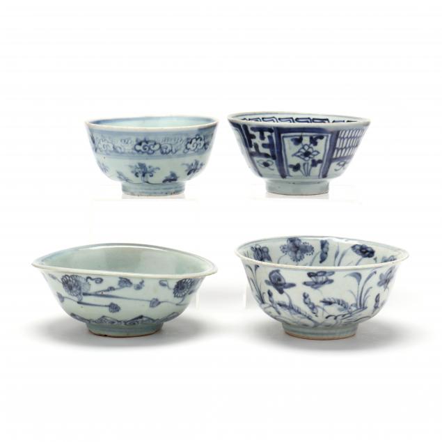 four-chinese-blue-and-white-porcelain-bowls