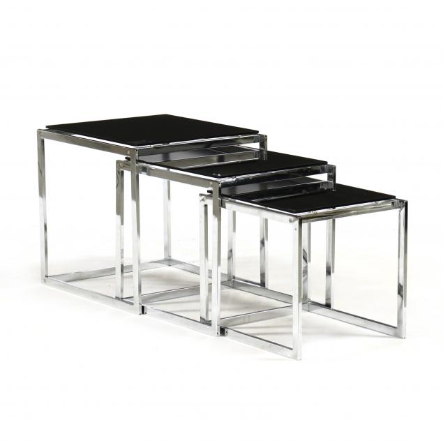 chrome-and-glass-modern-nesting-tables